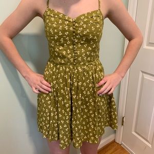 Green Kimchi Blue romper w/ buttons on front SZ.0